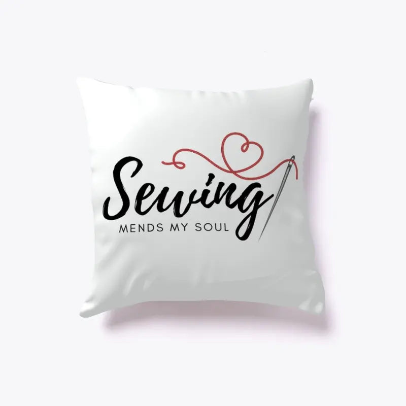 Sewing Mends My Soul - Word Art