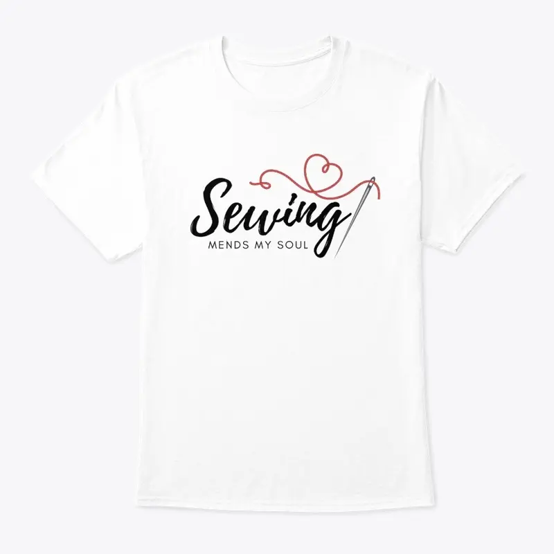 Sewing Mends My Soul - Word Art