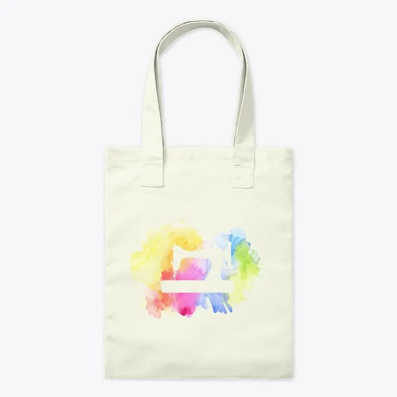 Sewing Machine Cutout Rainbow Watercolor